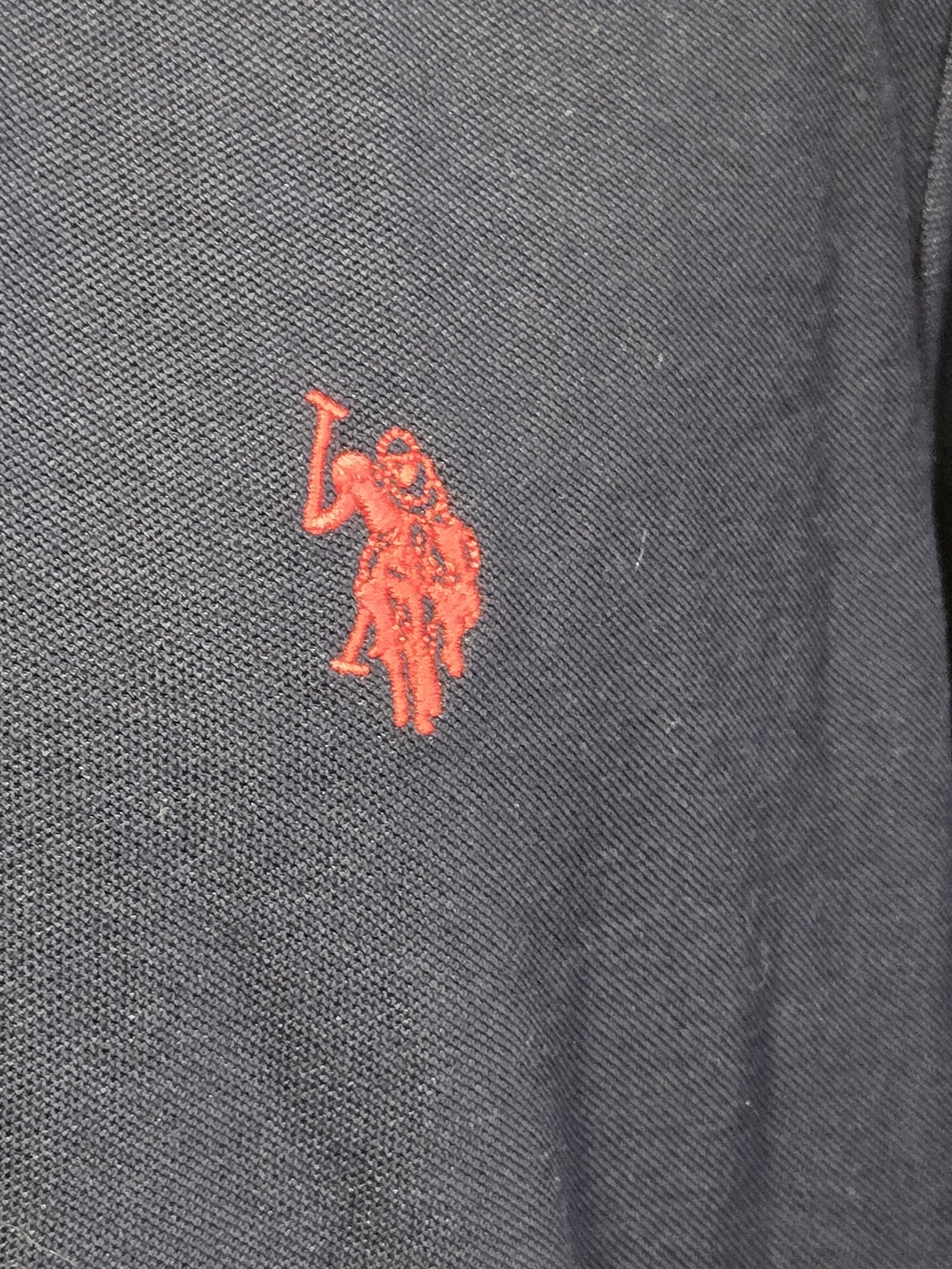 Vintage Polo Ralph Lauren Men's Large Navy Polo Logo Pony 90s Preppy 100% Cotton - Picture 5 of 9